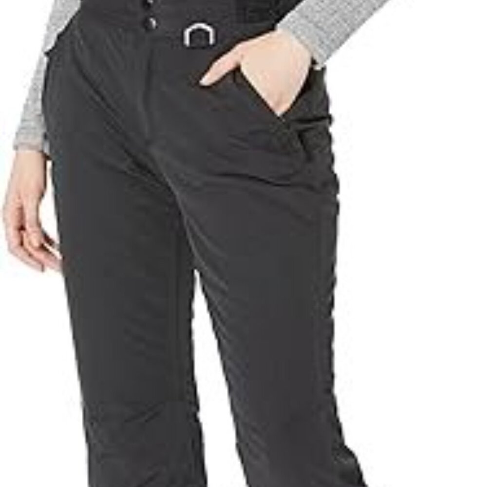 Amazon Essentials Women's Water-Resistant Full-Length Insulated Snow Pants Black